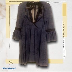 Free People Blue Lace Dress